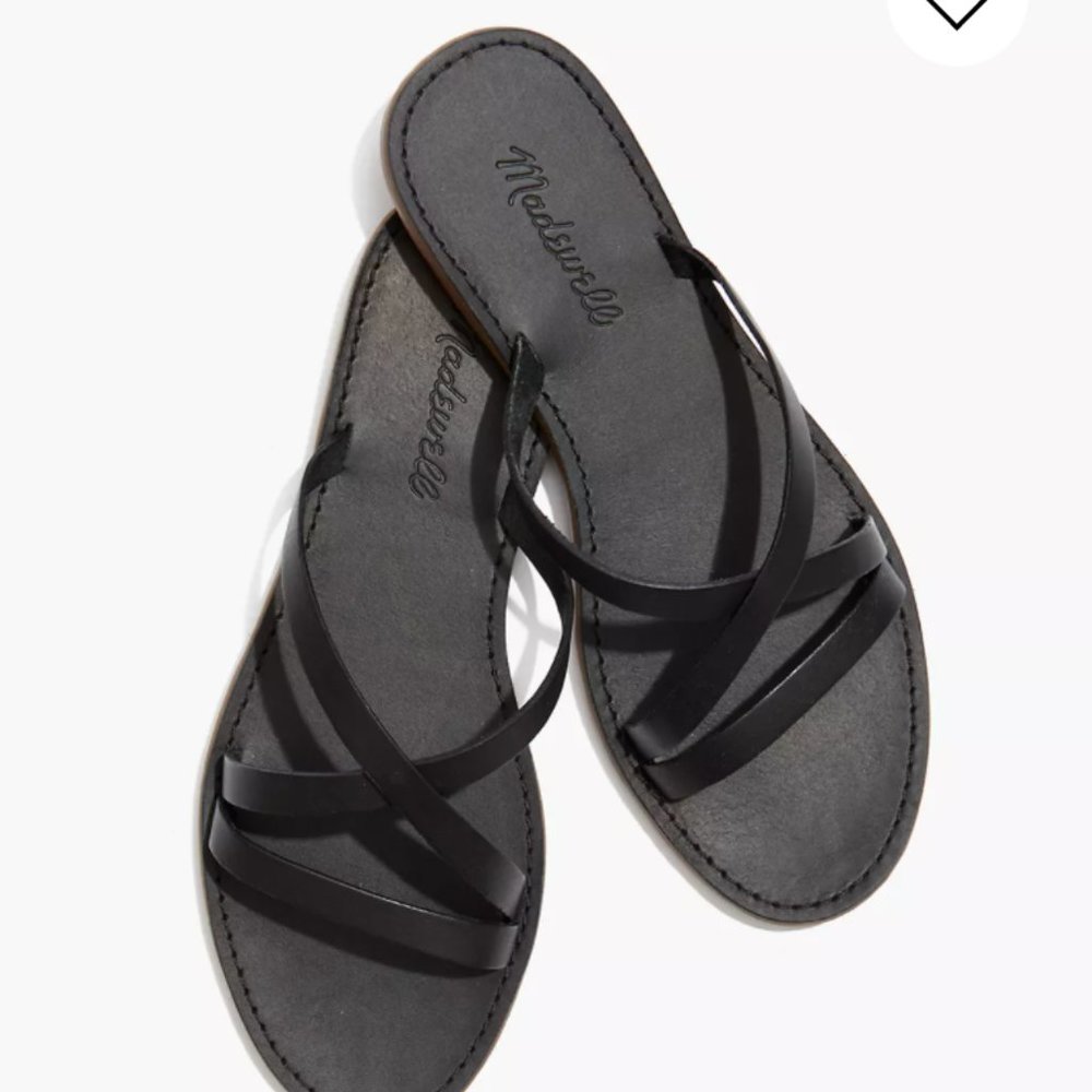 Madewell The Boardwalk Skinny-Strap Slide Sandal